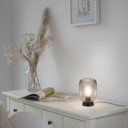 JUST LIGHT. 14906-18 - Galda lampa REISHI 1xE27/40W/230V melna