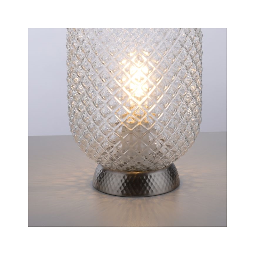 JUST LIGHT. 14906-55 - Galda lampa REISHI 1xE27/40W/230V matēts hroms