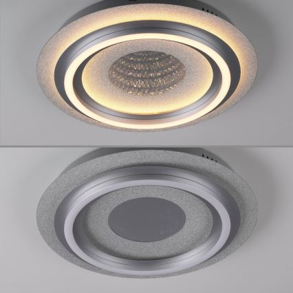 JUST LIGHT. 15089-21 - LED griestu gaismeklis CICHIO LED/36W/230V Ø 40 cm matēts hroms