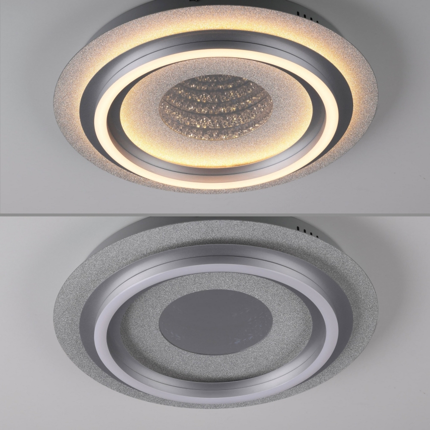 JUST LIGHT. 15089-21 - LED griestu gaismeklis CICHIO LED/36W/230V Ø 40 cm matēts hroms