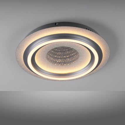 JUST LIGHT. 15089-21 - LED griestu gaismeklis CICHIO LED/36W/230V Ø 40 cm matēts hroms