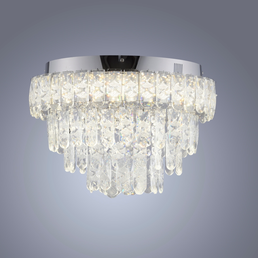 JUST LIGHT. 15092-17 - LED griestu lampa KULUNKA LED/33W/230V diametrs 38 cm spīdīgs hroms