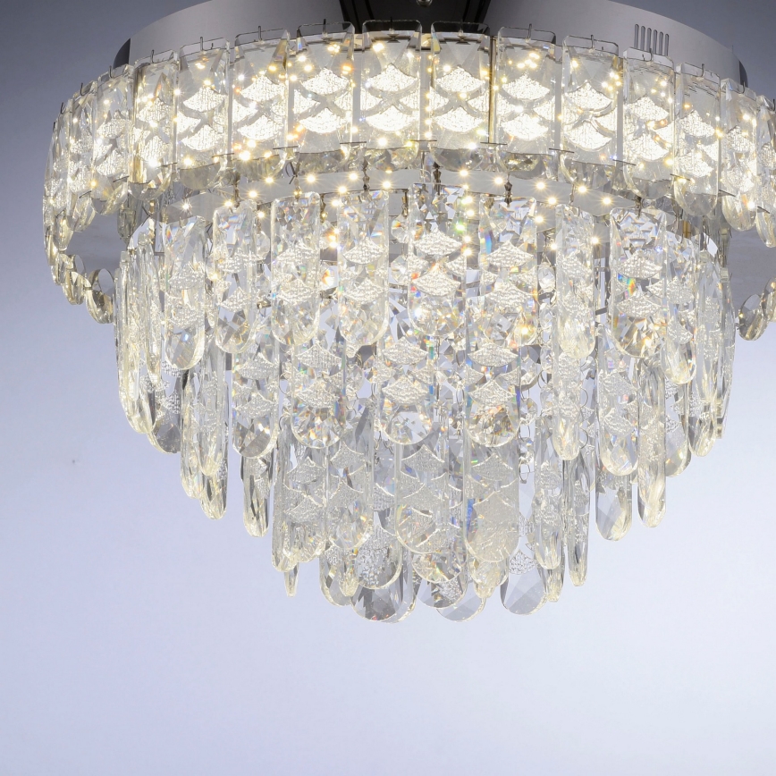 JUST LIGHT. 15092-17 - LED griestu lampa KULUNKA LED/33W/230V diametrs 38 cm spīdīgs hroms