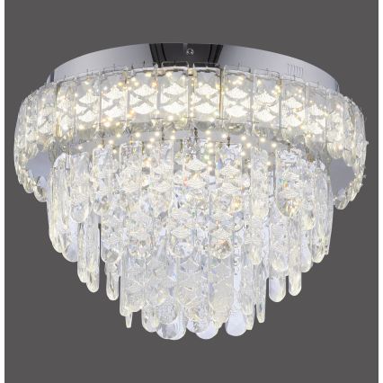 JUST LIGHT. 15092-17 - LED griestu lampa KULUNKA LED/33W/230V diametrs 38 cm spīdīgs hroms