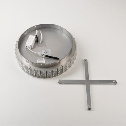 JUST LIGHT. 15092-17 - LED griestu lampa KULUNKA LED/33W/230V diametrs 38 cm spīdīgs hroms