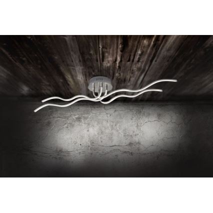 JUST LIGHT. 15126-55 - LED Virsapmetuma lustra WAVE LED/29,4W/230V matēts hroms