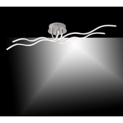 JUST LIGHT. 15126-55 - LED Virsapmetuma lustra WAVE LED/29,4W/230V matēts hroms