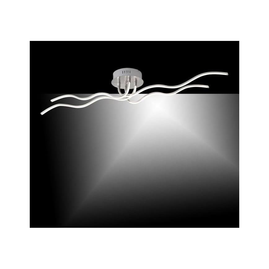 JUST LIGHT. 15126-55 - LED Virsapmetuma lustra WAVE LED/29,4W/230V matēts hroms