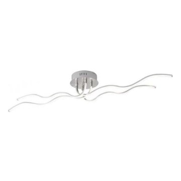JUST LIGHT. 15126-55 - LED Virsapmetuma lustra WAVE LED/29,4W/230V matēts hroms