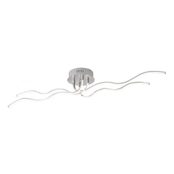 JUST LIGHT. 15126-55 - LED Virsapmetuma lustra WAVE LED/29,4W/230V matēts hroms
