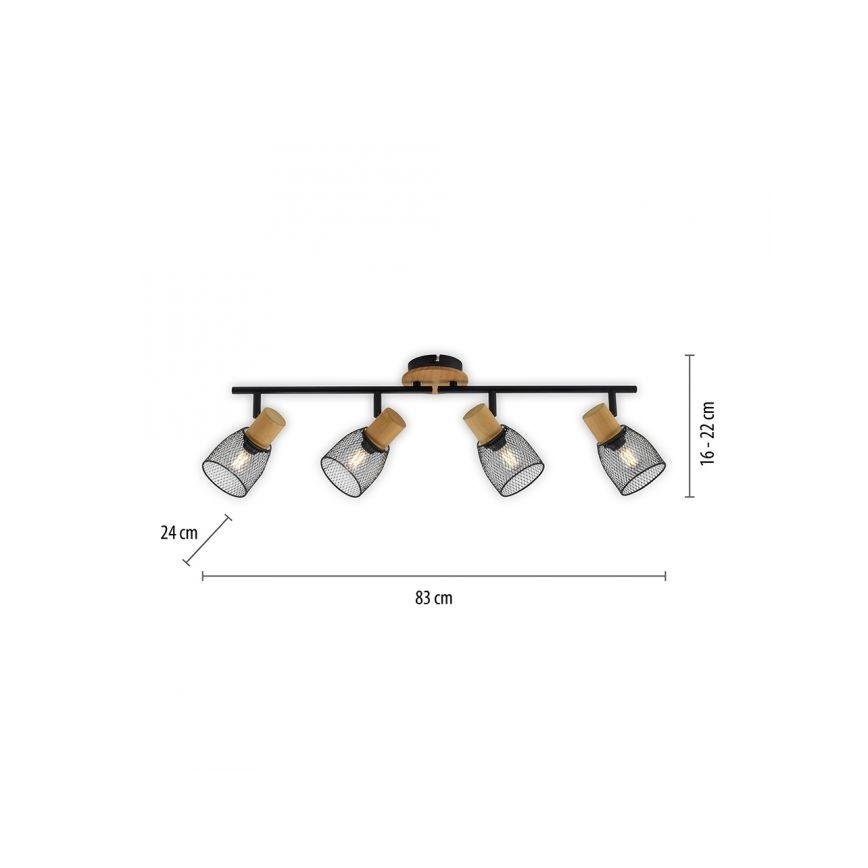 JUST LIGHT. 15194-79 - Starmetis TAMIS 4xE14/10W/230V
