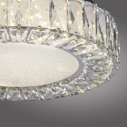 JUST LIGHT. 15221-17 - LED griestu gaismeklis KULUNKA LED/32W/230V Ø 37 cm spīdīgs hroms