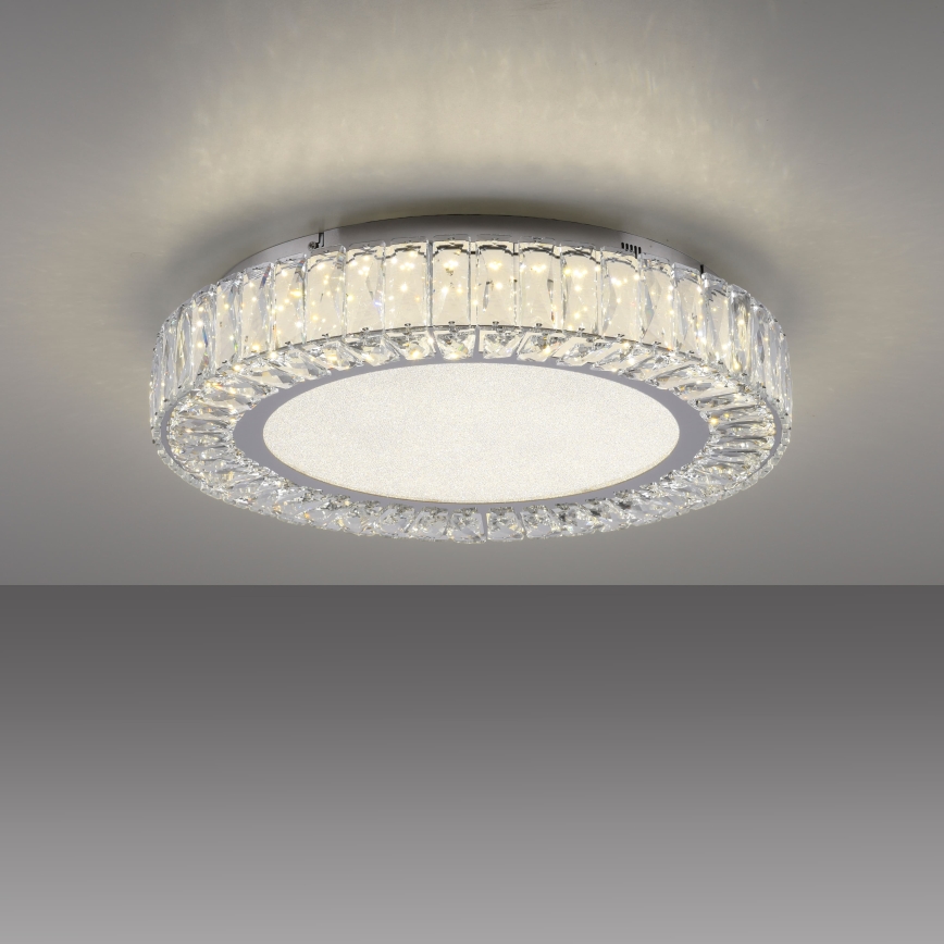 JUST LIGHT. 15222-17 - LED griestu gaismeklis KULUNKA LED/46W/230V Ø 50 cm spīdīgs hroms