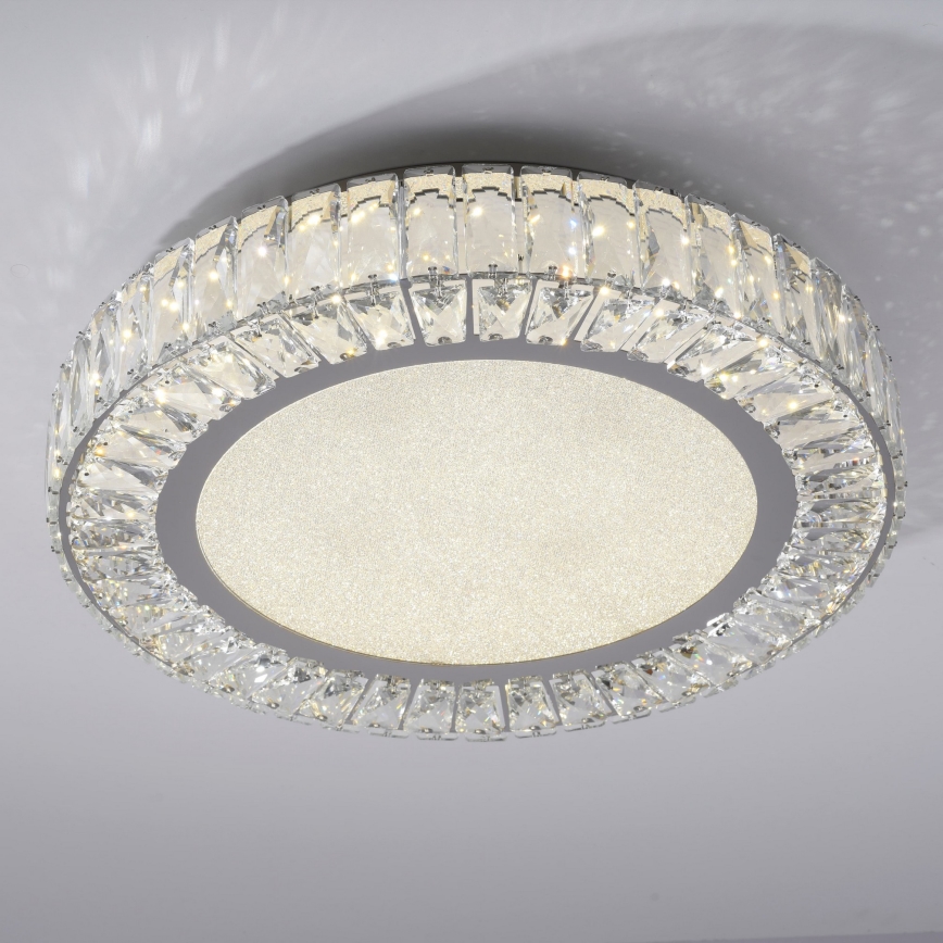 JUST LIGHT. 15222-17 - LED griestu gaismeklis KULUNKA LED/46W/230V Ø 50 cm spīdīgs hroms