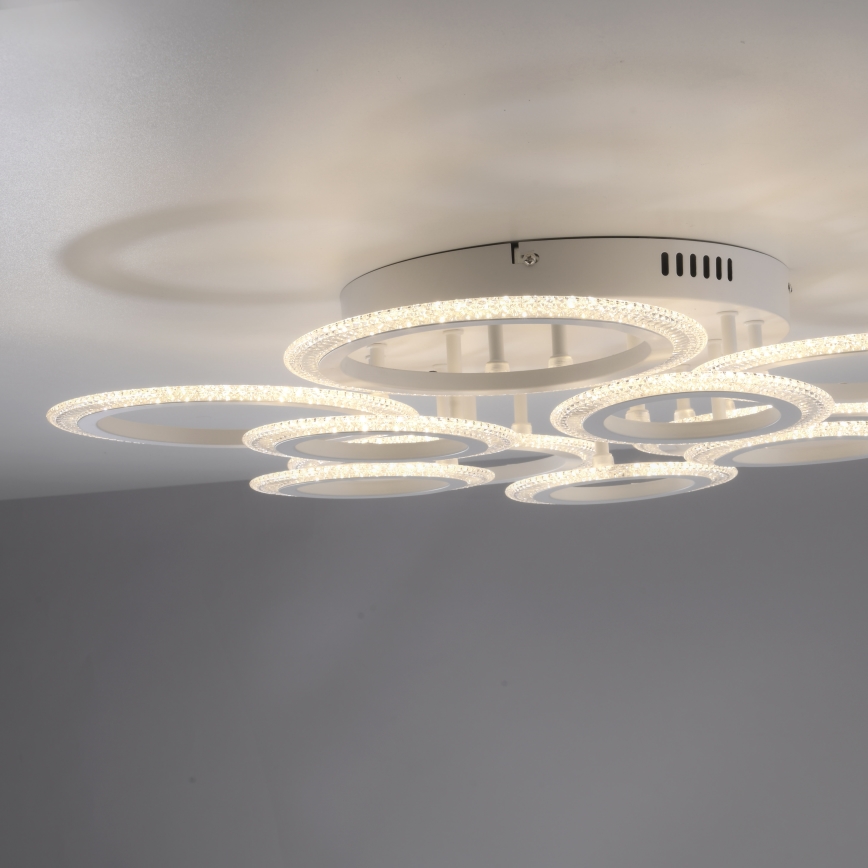 JUST LIGHT. 15268-16 - LED griestu lampa CRYSTALLO LED/48,5W/230V Ø 68,6 cm balta