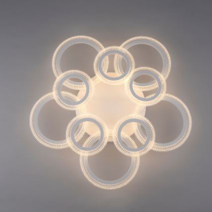 JUST LIGHT. 15268-16 - LED griestu lampa CRYSTALLO LED/48,5W/230V Ø 68,6 cm balta