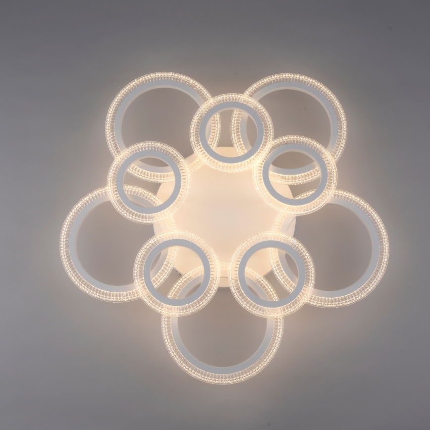 JUST LIGHT. 15268-16 - LED griestu lampa CRYSTALLO LED/48,5W/230V Ø 68,6 cm balta
