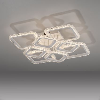 JUST LIGHT. 15269-16 - LED griestu gaismeklis CRYSTALLO LED/43,5W/230V 49x49 cm balts