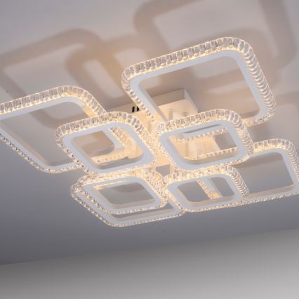 JUST LIGHT. 15269-16 - LED griestu gaismeklis CRYSTALLO LED/43,5W/230V 49x49 cm balts