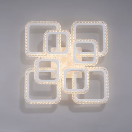 JUST LIGHT. 15269-16 - LED griestu gaismeklis CRYSTALLO LED/43,5W/230V 49x49 cm balts