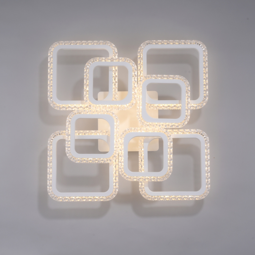 JUST LIGHT. 15269-16 - LED griestu gaismeklis CRYSTALLO LED/43,5W/230V 49x49 cm balts
