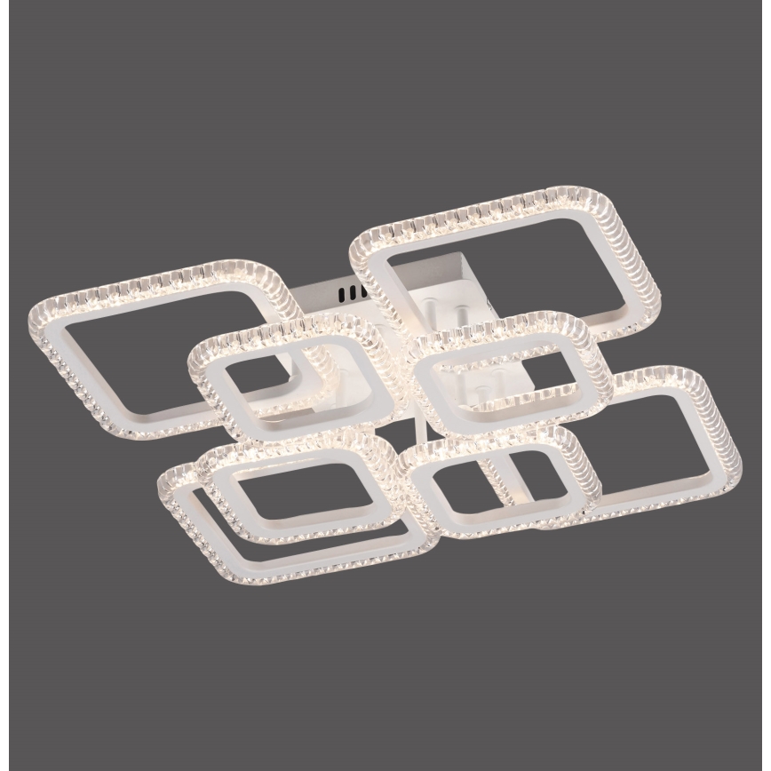 JUST LIGHT. 15269-16 - LED griestu gaismeklis CRYSTALLO LED/43,5W/230V 49x49 cm balts