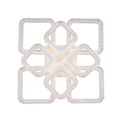 JUST LIGHT. 15269-16 - LED griestu gaismeklis CRYSTALLO LED/43,5W/230V 49x49 cm balts