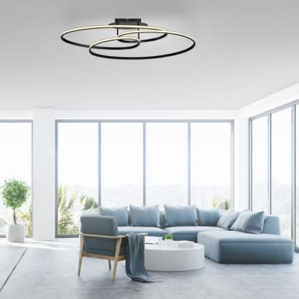 JUST LIGHT. 15321-18 - LED Griestu lampa LUMACA LED/33W/230V melna