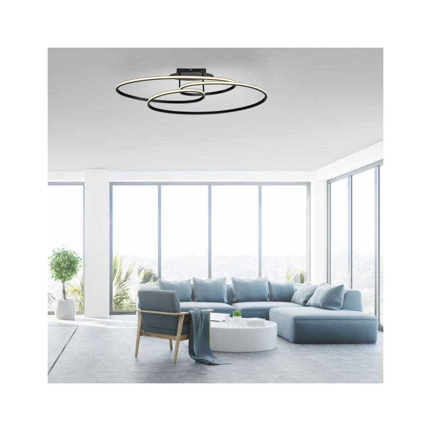 JUST LIGHT. 15321-18 - LED Griestu lampa LUMACA LED/33W/230V melna