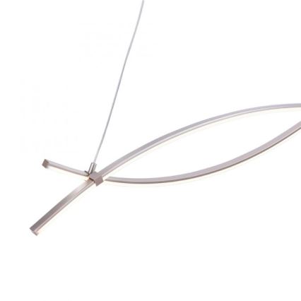 JUST LIGHT. 15382-55 - LED Lustra ar auklu MAJA 2xLED/8,4W/230V matēts hroms