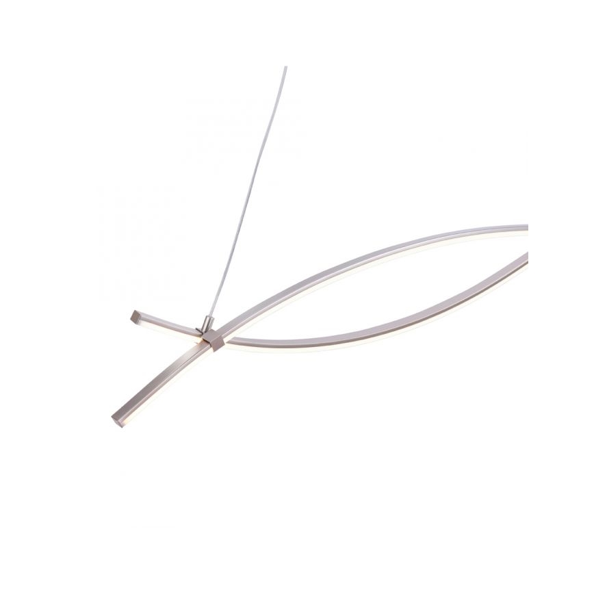 JUST LIGHT. 15382-55 - LED Lustra ar auklu MAJA 2xLED/8,4W/230V matēts hroms