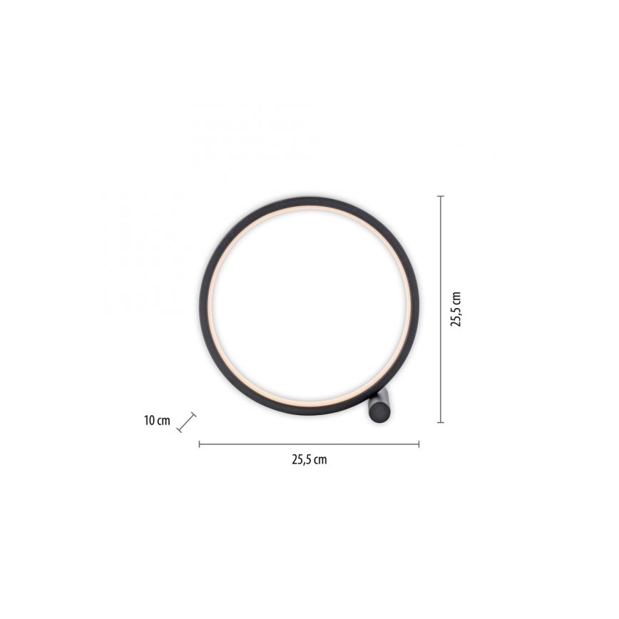 JUST LIGHT. 15395-18 - LED Galda lampa MINI RITUS LED/10,5W/230V melna