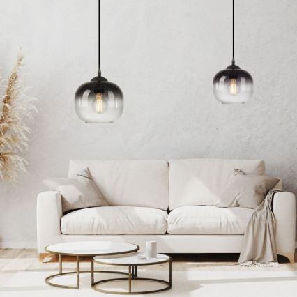 JUST LIGHT. 15420-18 - Lustra ar auklu ZEA 1xE27/25W/230V melna