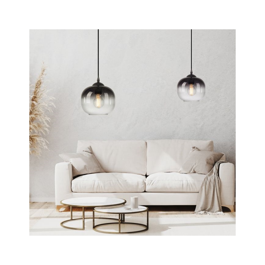 JUST LIGHT. 15420-18 - Lustra ar auklu ZEA 1xE27/25W/230V melna