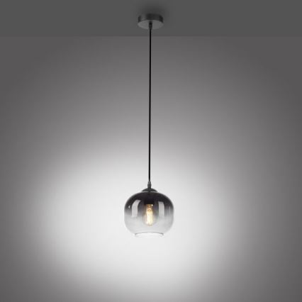 JUST LIGHT. 15420-18 - Lustra ar auklu ZEA 1xE27/25W/230V melna