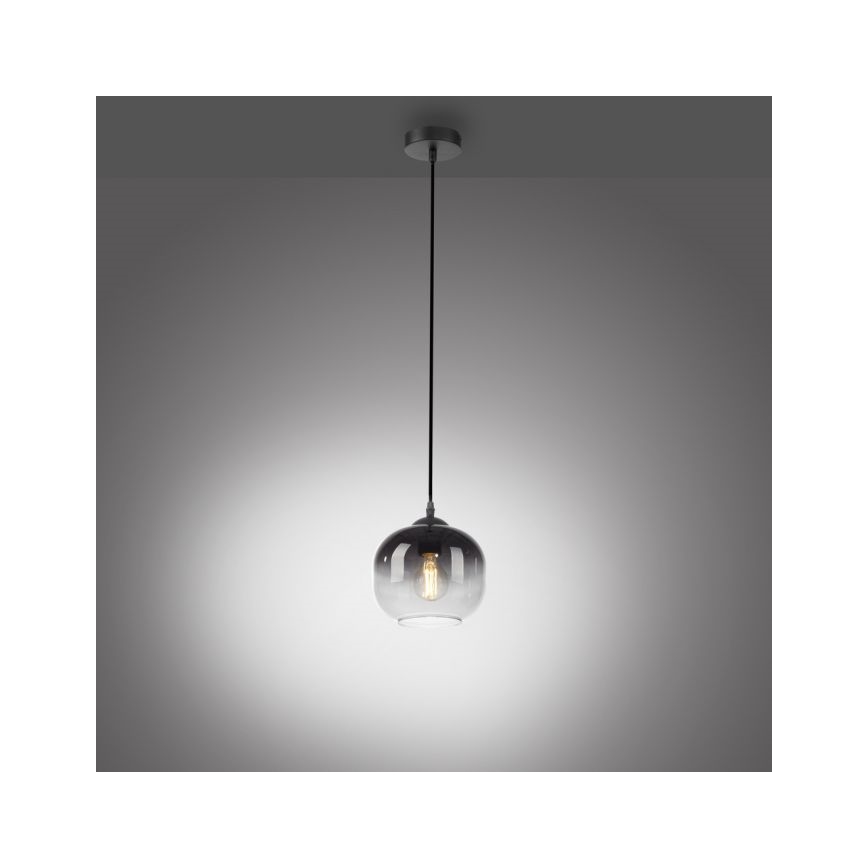 JUST LIGHT. 15420-18 - Lustra ar auklu ZEA 1xE27/25W/230V melna