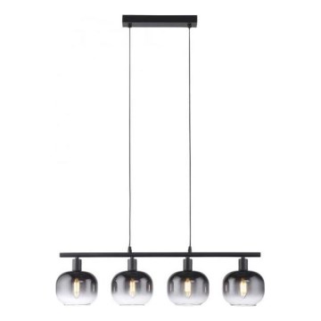 JUST LIGHT. 15421-18 - Lustra ar auklu ZEA 4xE14/25W/230V melna