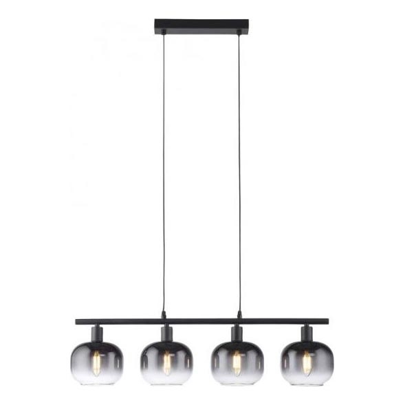 JUST LIGHT. 15421-18 - Lustra ar auklu ZEA 4xE14/25W/230V melna