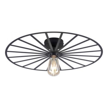 JUST LIGHT. 15636-18 - Griestu lampa SPIKE 1xE27/40W/230V d. 50 cm melna