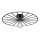 JUST LIGHT. 15636-18 - Griestu lampa SPIKE 1xE27/40W/230V d. 50 cm melna