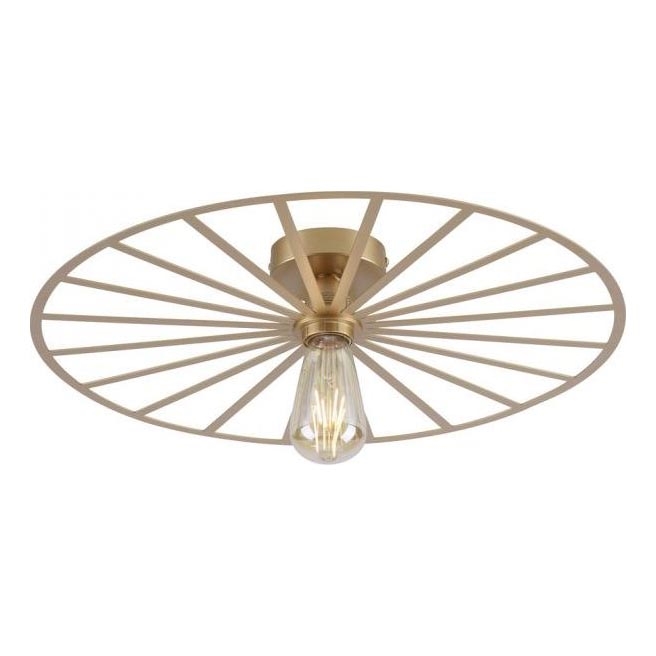 JUST LIGHT. 15636-60 - Griestu lampa SPIKE 1xE27/40W/230V d. 50 cm misiņš
