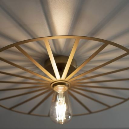 JUST LIGHT. 15636-60 - Griestu lampa SPIKE 1xE27/40W/230V d. 50 cm misiņš