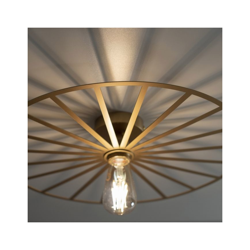 JUST LIGHT. 15636-60 - Griestu lampa SPIKE 1xE27/40W/230V d. 50 cm misiņš