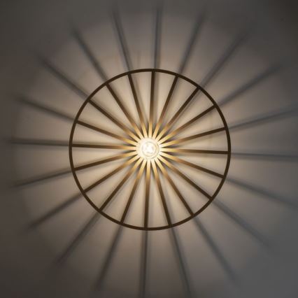 JUST LIGHT. 15636-60 - Griestu lampa SPIKE 1xE27/40W/230V d. 50 cm misiņš