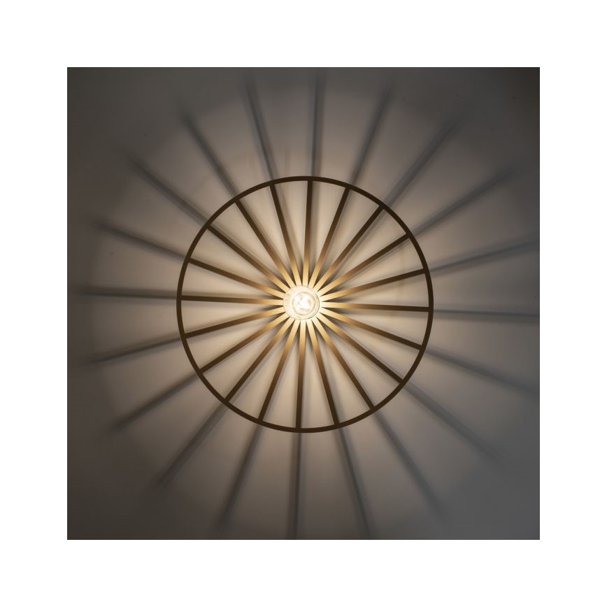 JUST LIGHT. 15636-60 - Griestu lampa SPIKE 1xE27/40W/230V d. 50 cm misiņš