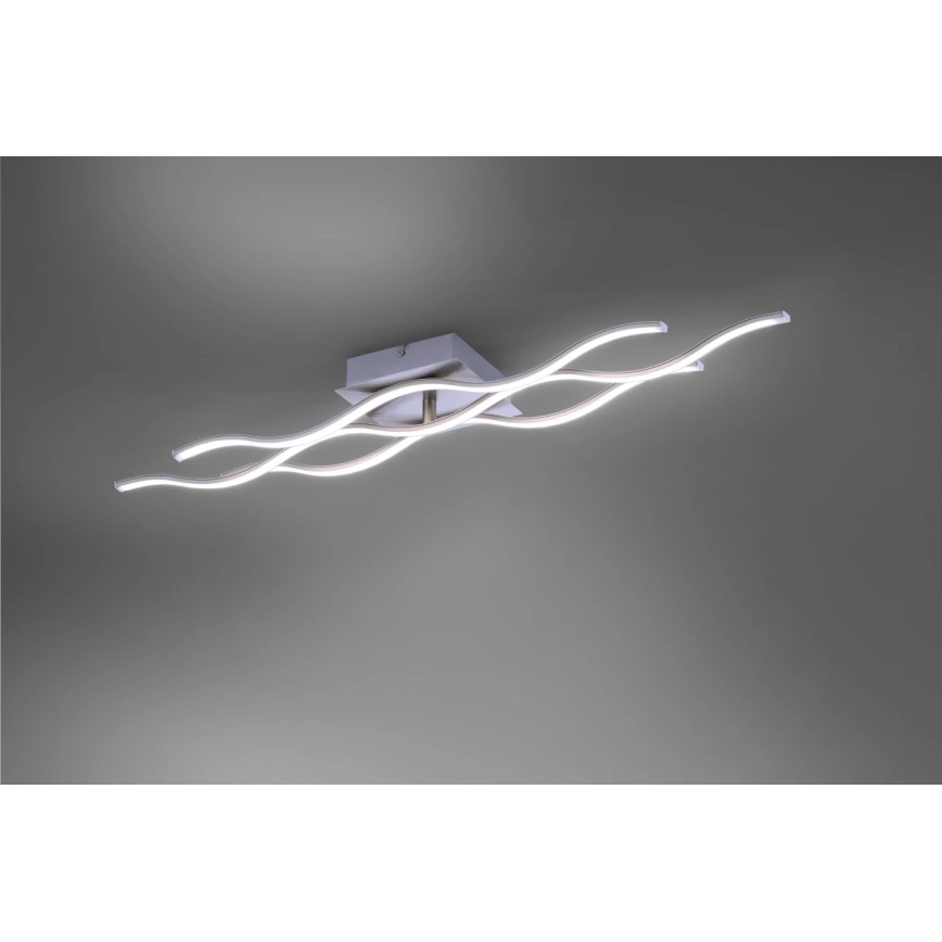 JUST LIGHT. 16266-55 - LED RGB Aptumšojama griestu lampa LOLA WAVE LED/30W/230V 2700-5000K + tālvadības pults