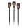 JUST LIGHT. 19106-18-3 - KOMPLEKTS 3x LED Saules enerģijas lampa FACKEL LED/0,24W/1,2V 200 mAh IP44 melna