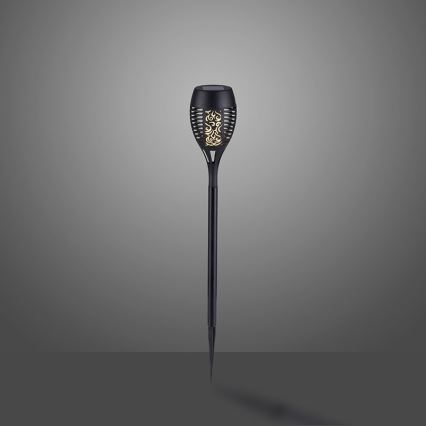 JUST LIGHT. 19106-18-3 - KOMPLEKTS 3x LED Saules enerģijas lampa FACKEL LED/0,24W/1,2V 200 mAh IP44 melna