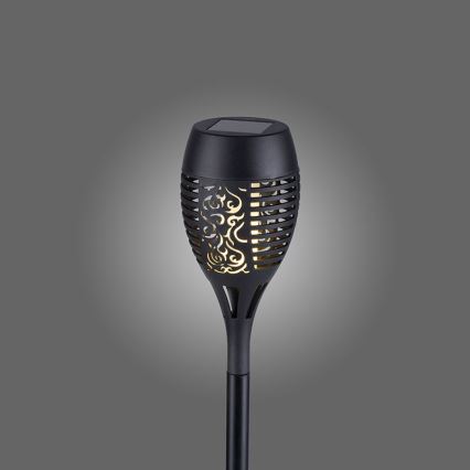 JUST LIGHT. 19106-18-3 - KOMPLEKTS 3x LED Saules enerģijas lampa FACKEL LED/0,24W/1,2V 200 mAh IP44 melna