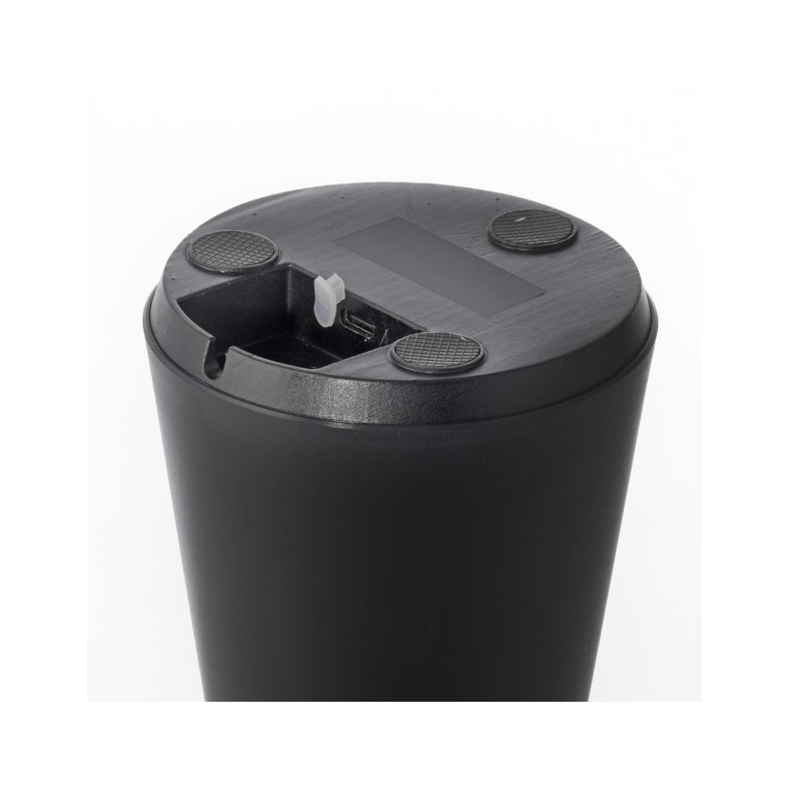 JUST LIGHT. 19260-18 - LED Aptumšojama skārienvadāma āra lampa ABERA LED/3W/3,7V 2000 mAh USB IP54 melna